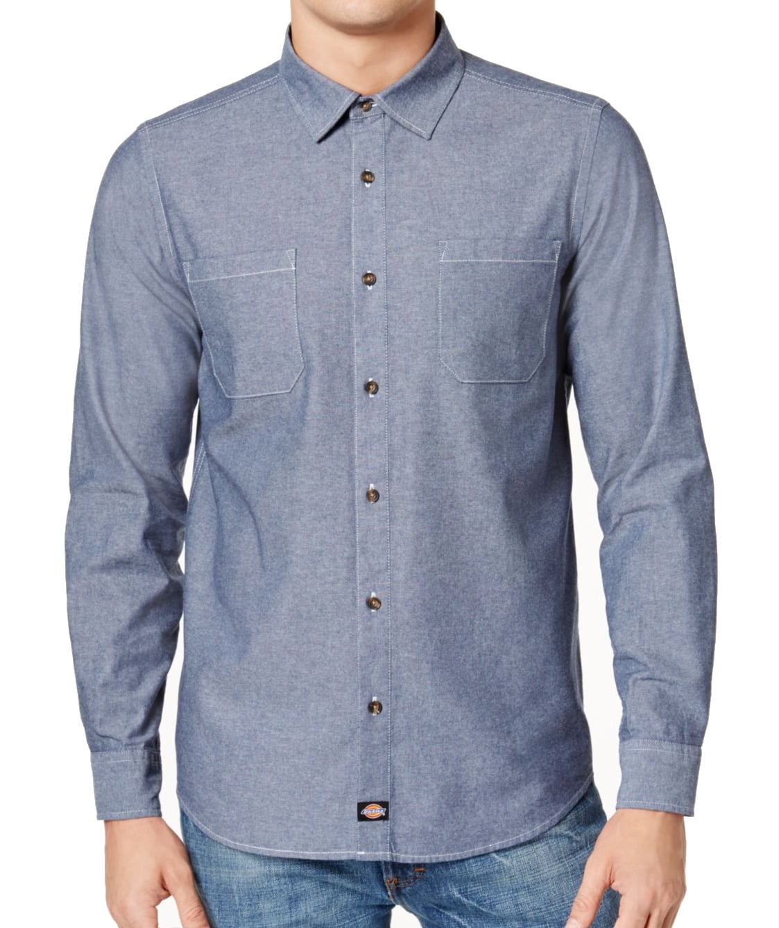 dickies chambray shirt long sleeve
