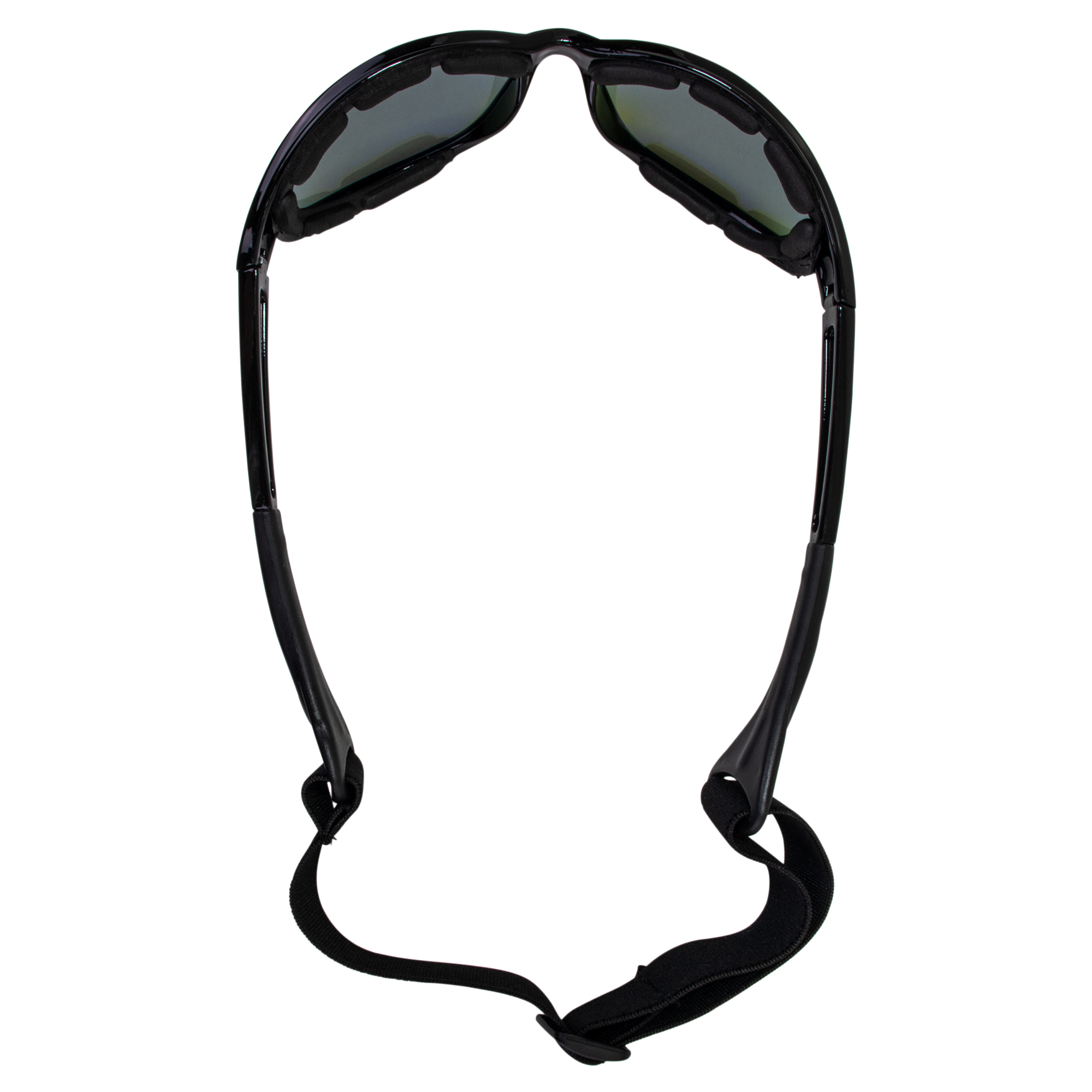 Birdz Eyewear Sail Padded Jetski Sunglasses Goggles Polarized Sports Watersports Boating Fishing for Men or Women Black Frame w/Blue Mirror Lens - image 4 of 6