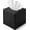 Black, variant on Black Square PU Leather Tissue Box Cover with Magnetic Bottom – Stylish Cube Holder for Napkins, Decorative for Bathroom, Living Room, Office, Car, Nightstand