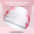 thumbnail image 2 of Gorro de natación para adultos, gorros de natación de silicona, gorro de baño elástico, cómodo gorro de natación para adultos, jóvenes, mujeres y niñas Xemadio LRWJ849-2, 2 of 7