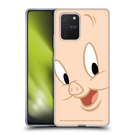 Head Case Designs Officially Licensed Looney Tunes Full Face Porky Pig Soft Gel Case Compatible with Samsung Galaxy S10 Lite