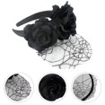 thumbnail image 3 of KAKOWELY 1 diadema de gasa rosa para disfraz de fiesta, 3 of 3