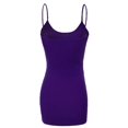 thumbnail image 2 of Essential Basic Women's Basic Casual Long Camisole Cami Top Regular and Plus Sizes, 2 of 3
