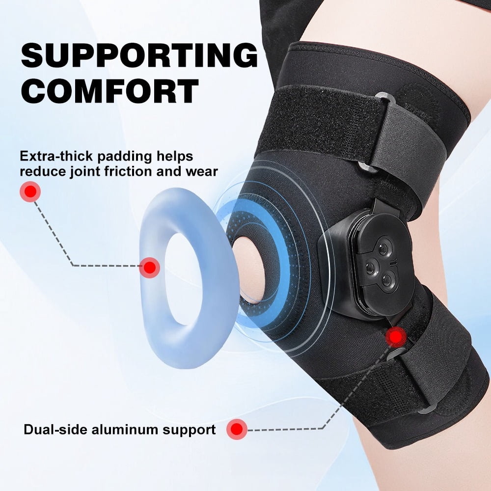 Professional Lightweight Knee Brace with Adjustable Straps Joint Support Compression Protector