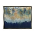 thumbnail image 3 of Stupell Industries Abstract Gold Blue Textured Surface Painting Luster Gray Framed Floating Canvas Wall Art, 16x20, by Third and Wall, 3 of 5