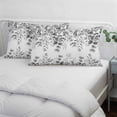 thumbnail image 3 of Grey Eucalyptus Leaves Pillow Covers, Linen Long Throw Pillow Case, Spring Summer Botanical Holiday Pillow Protector Decorative Cushion Cover for Living Room/Bedroom 12" x 20", 3 of 8