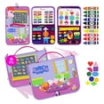 thumbnail image 1 of Peppa Pig Tablero ocupado para niños pequeños - Juguetes Montessori para 1 2 3 4 años Tablero sensorial de actividades educativas para el aprendizaje preescolar Habilidades motoras finas Juguetes de r, 1 of 5