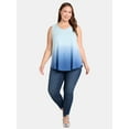 thumbnail image 4 of Terra & Sky Women’s Plus Size Twist Back Tank Top, Sizes 0X-5X, 4 of 5