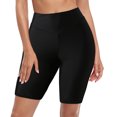 thumbnail image 3 of Icvfdpl Womens Swim Pants Summer Plus Size Print High Waist Swimsuit Bottom Board Side Hollow Out Shorts Comfy Swim Wear, 3 of 8