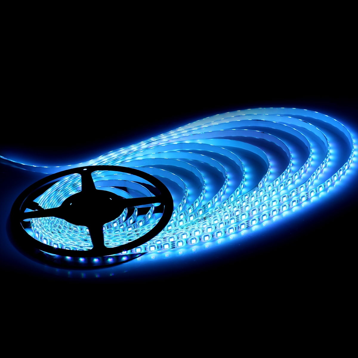 SUPERNIGHT 10M RGB Flexible 32.8ft 600LEDs SMD 5050 LED Strip Light IP65 Waterproof + 24V 44-Key IR Controlller + DC 24V 5A Power Adapter
