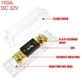 thumbnail image 3 of Unique Bargains 1 Set Car Audio 0 4 8 Gauge Inline ANL Fuse Holder Transparent Fuse Block with 2pcs 150A Fuse, 3 of 7