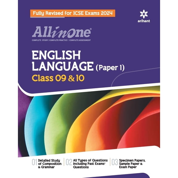All In One Class 9th and 10th English Language(Paper 1) for ICSE Exam 2024, (Paperback)