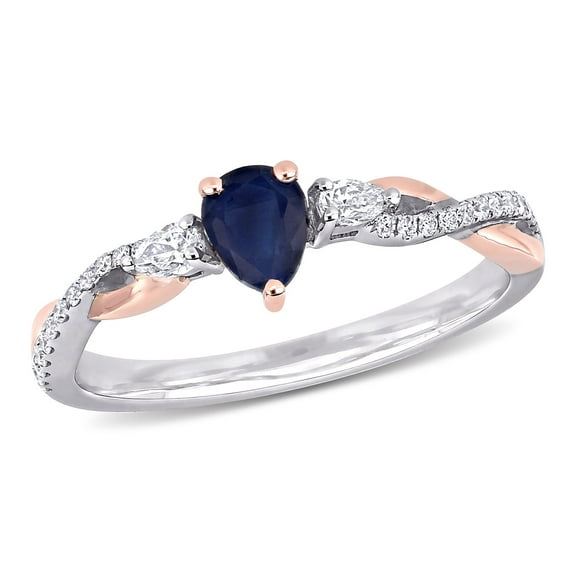 Everly Women's Sapphire 14k Two-tone Gold Ring