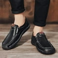 thumbnail image 5 of Men's Casual Faux Leather Loafers Slip-On Hand-Stitched Driving Walking Shoes, 5 of 8