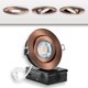 thumbnail image 1 of Knlnny Ware Luces Empotrables Led De Bronce Aceitado De 4 Pulgadas, Paquete De 6 Luces Empotrables En Forma De Globo Ocular, Luz De Techo Con Cardán Led Con Caja De Conexiones 5Cct Seleccionable 9W 75, 1 of 1