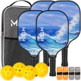 thumbnail image 1 of Juego de palas de pickleball MTEN, superficie de fibra de vidrio, aprobado por la USAPA, 1 of 7