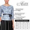 thumbnail image 2 of Pantalones de vestir Alex Evenings de pernera ancha de chifón negros para mujer, 2 of 2