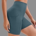 thumbnail image 2 of QATAINLAV Biker Shorts for Women High Waisted Butt Lifting Shapewear Shorts Solid Casual Workout Gym Short Yoga Leggings with Pockets Blue XL, 2 of 6