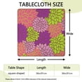 thumbnail image 2 of Vibrant boho floral design stretchable table cover featuring fitted hem for secure fit on 36 inch square card and game tables, 2 of 6
