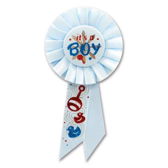 Beistle RS001 C'est une Rosette Garçon - Pack de 6