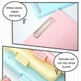 thumbnail image 4 of xinxixnxx Storage Bag Writing Clipboard Paper Organizer Simple Style Exquisite Long-lasting Student Accessories Practical Blue, 4 of 6