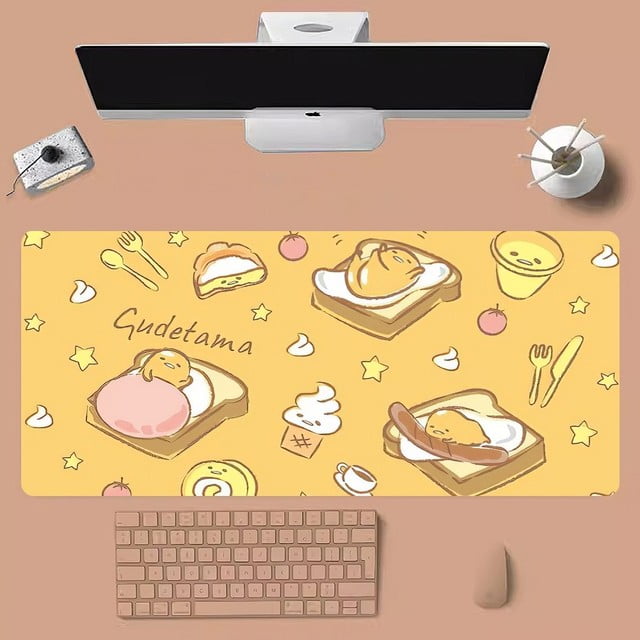 Sanrio Gudetama Mousepad Large Gaming Compute Gamer PC Keyboard Mouse Mat QZX