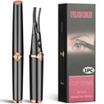 thumbnail image 1 of Heated Eyelash Curler, USB Rechargeable Electric Heating Eyelash Curler for Women, 3 Temperature Modes 2 in 1 Clip-Type Eyelash Curler with Built-in Comb Fast Heating & Long Lasting, 1 of 6