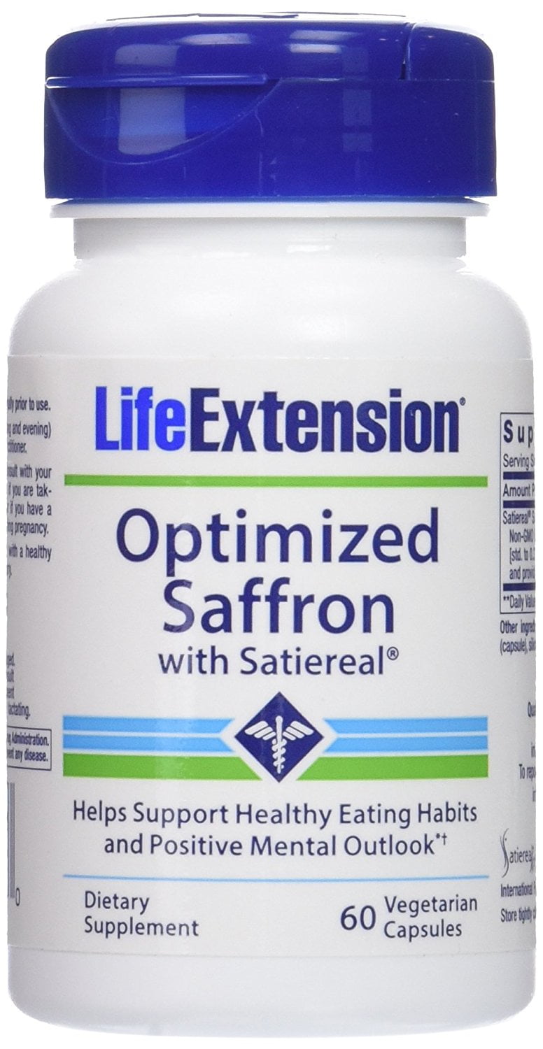 Buy Life Extension Optimized Saffron with Satiereal, 60 Veg Cap (2 Pack