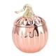 thumbnail image 1 of Copa de vino de calabaza de acero inoxidable con forma de calabaza, color oro rosa, sencilla y práctica, con tapa para bar en casa., 1 of 14