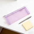 thumbnail image 4 of Estuche de malla transparente para lápices | Bolsa de nailon transparente para bolígrafos para estudiantes | Organizador de papelería ligero con cremallera para la escuela, la oficina y los viajes, 4 of 6