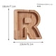 thumbnail image 2 of Piggy-Bank for Kids Boys Girls Large Piggy Banks 26 English Alphabet Letter,Personalized Wooden,Transparent Money Saving Box (1 Pc), 2 of 9
