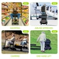 thumbnail image 4 of ScootNGo 39lbs Ultra Lightweight Foldable 4-Wheel Electric Mobility Scooter for Seniors, Airline Approved Dual Battery, Yellow with Storage Trailer, 4 of 9