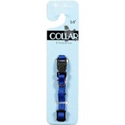 Pet Ware 1/4 Nylon Matching Plastic Adj Collar Bl