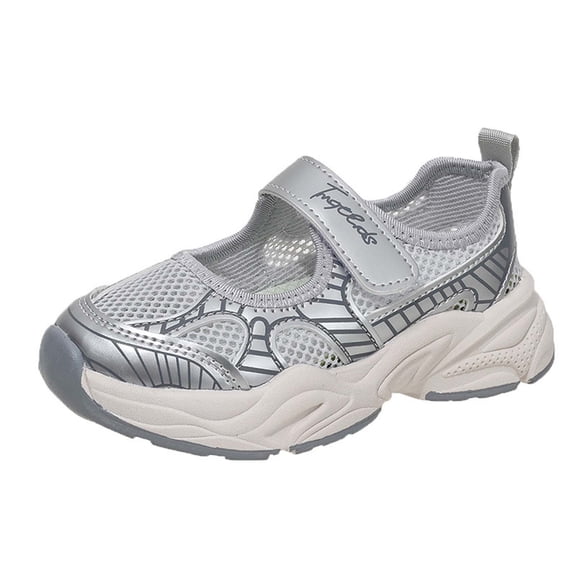 Gunia Sneakers For Toddler Girls Breathable Mesh Kids Sneakers Lightweight Casual Shoes Play Athletic Running Soprt Shoes Grey