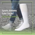 thumbnail image 2 of Yacht & Smith 32 Inch Wholesale Men's Long Tube Socks, Cotton Big And Tall Tube Socks Size 13-16 (White, 48), 2 of 7