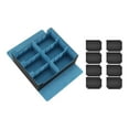 thumbnail image 2 of Caja de baraja de cartas coleccionables, contenedor con cierre magnético, organizador de capacidad para 1800 tarjetas Azul negro, 2 of 8