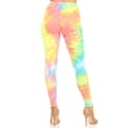 thumbnail image 4 of Women's Tie Dye Printed Casual Full Length Elastic High Rise Pull On Leggings S-3XL, 4 of 5