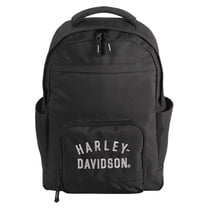 Harley-Davidson Rugged Twill Water-Resistant Polyester Backpack - Black, Harley Davidson