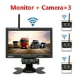 thumbnail image 2 of Wireless Truck Monitor 7" Rear View Camera Wifi 18 Infrared Lights Night Vision Reverse Backup Recorder For Bus Car RV Excavator ,Flexible Double Bracket Installation, 2 of 7