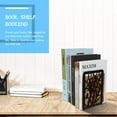thumbnail image 6 of 2pcs Black Metal Bookends for Home Use Heavy Duty Book Holder Keeps Books Tidy, 6 of 6