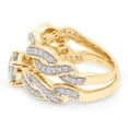 thumbnail image 4 of AFFY 1.50CT Moissanite Diamond Infinity Wedding Bridal Set for Women 18K Yellow Gold over Silver-10.5, 4 of 8
