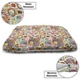 thumbnail image 3 of Owl Pet Bed, Cartoon Style Funny Avian Animals Design with Colorful Dots and Triangles Forest Doodle, Resistant Pad for Dogs and Cats Cushion with Removable Cover, 24" x 39", Multicolor, by Ambesonne, 3 of 4