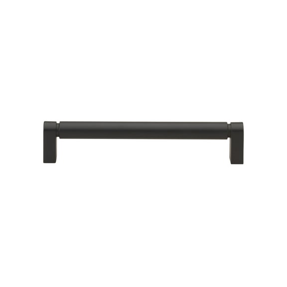 GlideRite 6-5/16 in. 160mm Center to Center Smooth Bar Pull, Matte Black