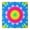 Colorful Tie Dye-1, variant on Colorful Tie Dye Mandala Pattern Square Fitted Tablecloth with Elastic Edge,Square Table Cover,Washable Elastic Table Cover for Home Kitchen Party Decor 34"x34"