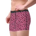 thumbnail image 2 of Yiaed Flowers With Green Leaves Print Men's Soft Cotton Boxer Shorts Breathable Boxers Underwear Moisture-Wicking Underwear Stretch Boxer Briefs for Man-XX-Large, 2 of 5