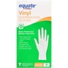 (4 pack) (4 Pack) Equate Vinyl Examination Gloves, One Size, 8 Ct