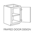 thumbnail image 6 of Design House Brookings Solid Wood Fully Assembled Shaker Style 2-Door Base Kitchen Cabinet (24" x 34.5" x 24"), Sherwin Williams® White, 6 of 24