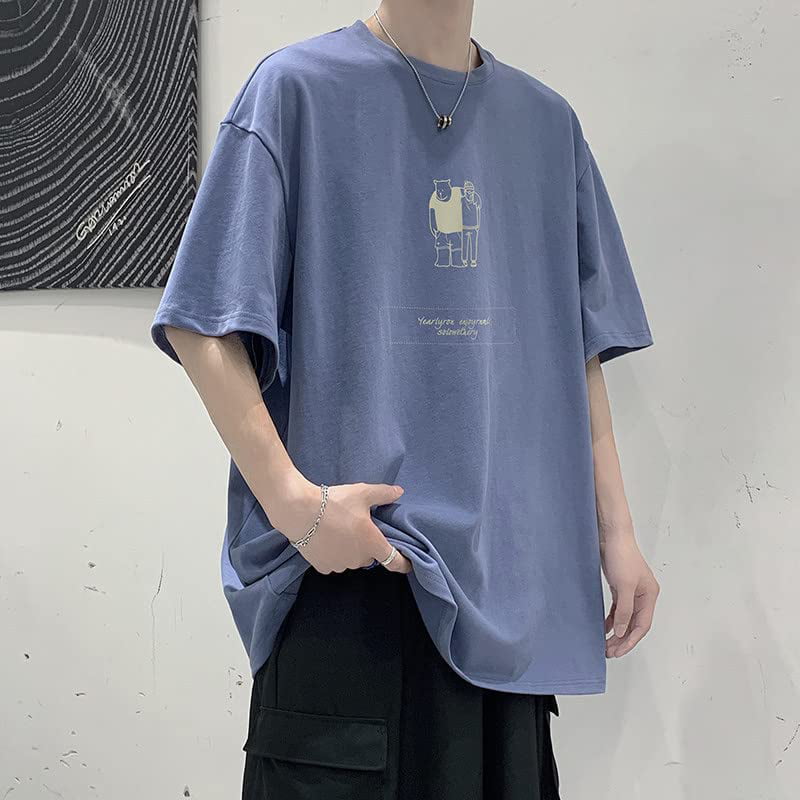 DanceeMangoos Men Harajuku Streetwear T-Shirt Grunge Oversized