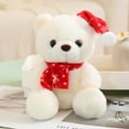 thumbnail image 2 of Christmas Stuffed Animal,Christmas Plush Toy Doll with Santa Hat, Xmas Plush Bear,Stuffed Animal Holiday Toys with Hat and Scarf Christmas Accessories, A Perfect Toy Gift for Kids, 2 of 6