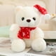 thumbnail image 1 of Christmas Gift Scarf Cute Bear Doll Toy Christmas Hat Bear Doll Cloth Doll, 1 of 6